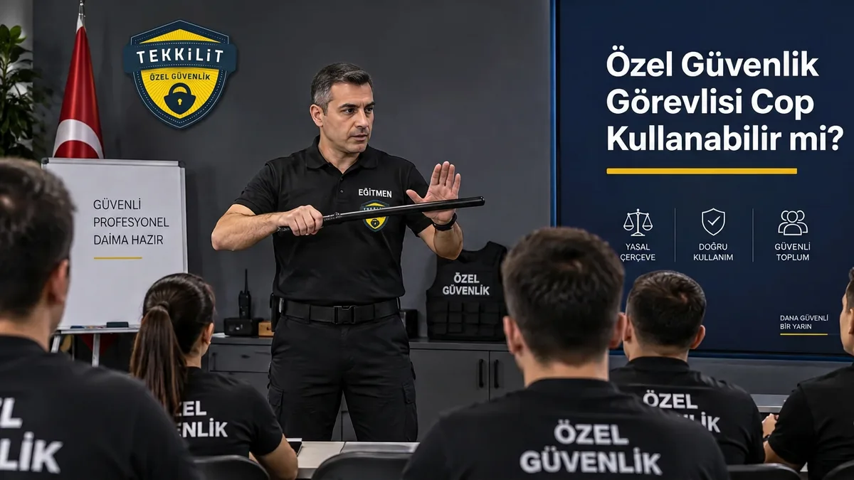 Özel güvenlik eğitiminde cop kullanımı ve zor kullanma eğitimi